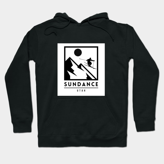 Sundance ski - Utah Hoodie by UbunTo